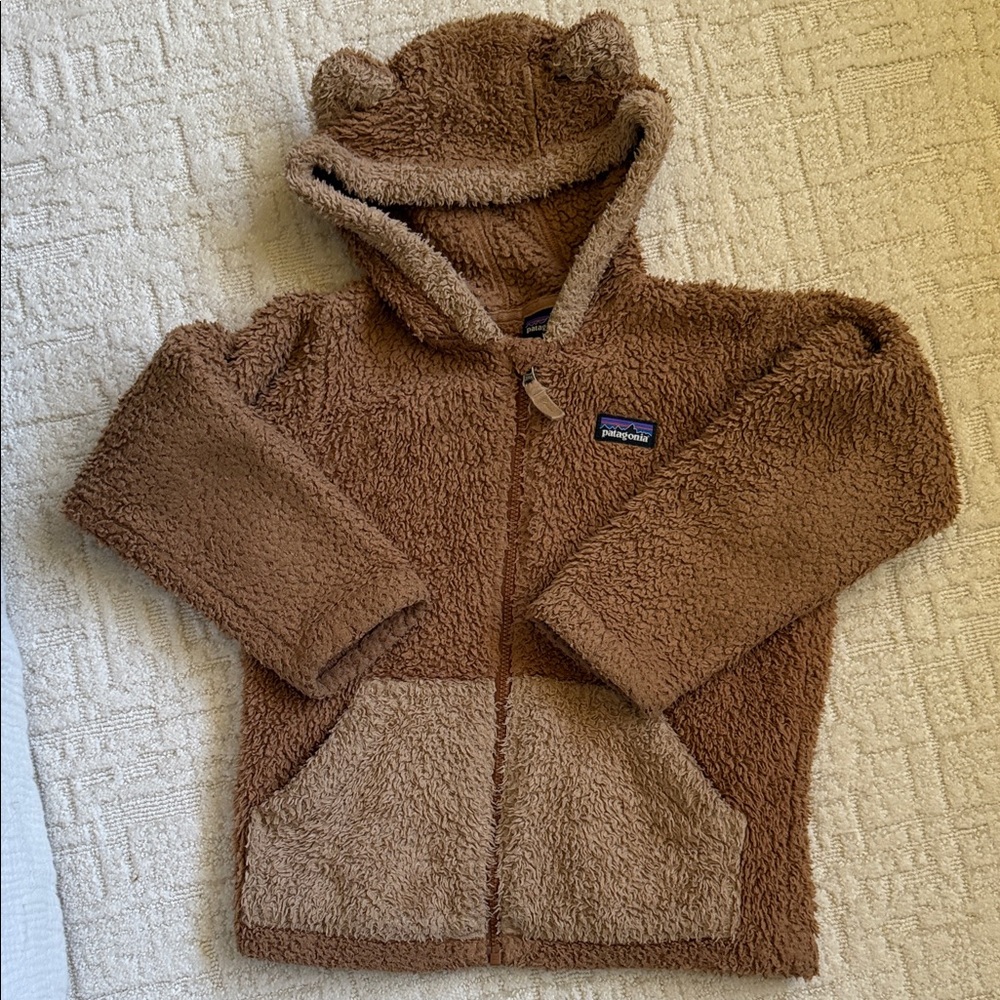 Patagonia Brown Fleece Bear Hoodie